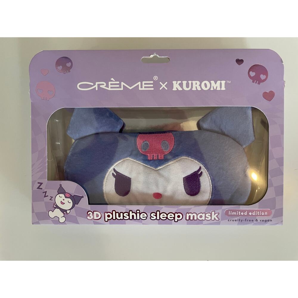 THE CRÈME SHOP‎ X KUROMI [3D PLUSHIE] SLEEP MASK NEW IN BOX